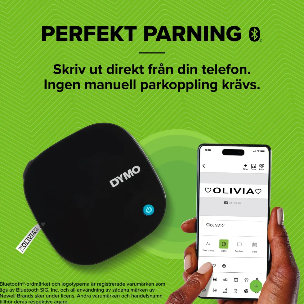 Märkmaskin DYMO LetraTag 200B Bluetooth