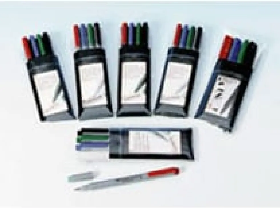 Märkpenna Faber Castell, sf, permanent, 4-set