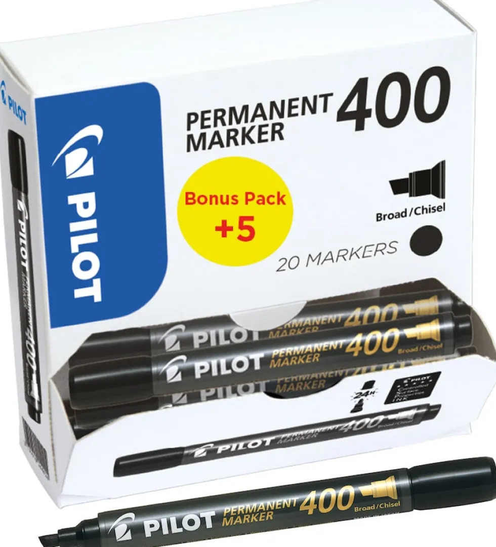 Märkpenna Pilot 400 svart 20fp