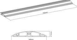 Multibrackets M - Kabelskydd - golvmontering - 75 cm - svart
