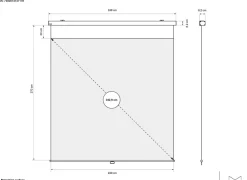 Multibrackets M Manual Projection Screen - Projektorduk