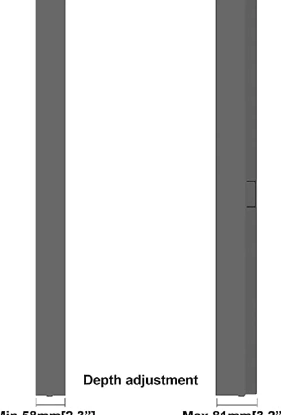 Multibrackets M Pro Series - Hölje - slank, liten - stål