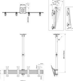 Multibrackets M Pro Series MBC2X1U - Monteringssats (klämfäste