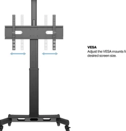 Multibrackets M Public 170 HD - Vagn - motoriserad - för