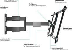 Multibrackets M VESA Flexarm Thin Large - Monteringssats