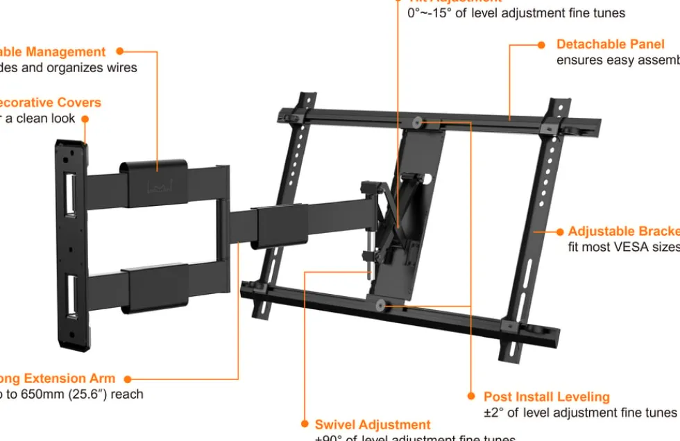 Multibrackets M VESA Flexarm Thin Large - Monteringssats