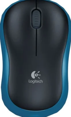 Mus Logitech M185 Blå, trådlös