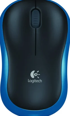 Mus Logitech M185 Blå, trådlös