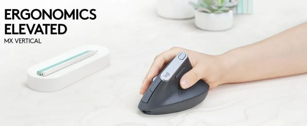 Mus LOGITECH MX Vertical Ergonomic svart