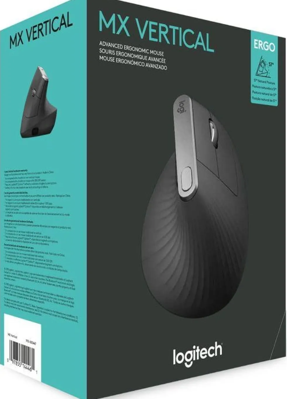 Mus LOGITECH MX Vertical Ergonomic svart