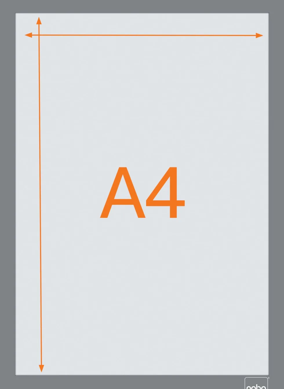 N:Affischram magnetisk A4 svart 2st