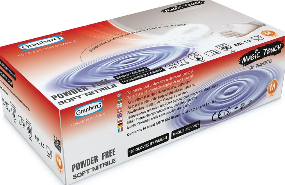 Nitrilhandske L 100/fp Vit