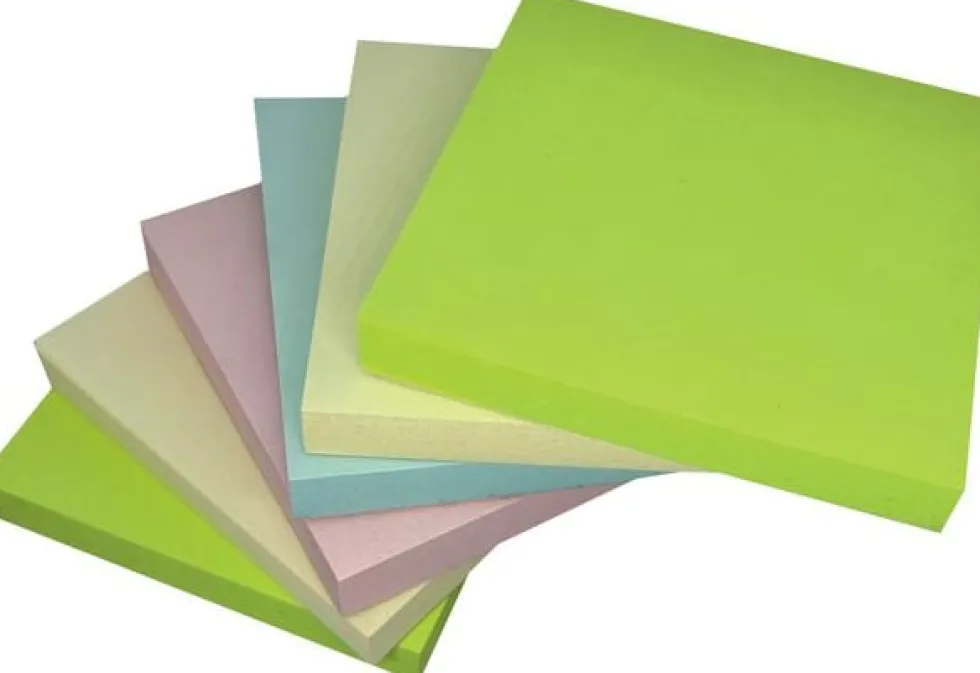 Notes LYRECO recycled 75x75mm sort. 6/fp