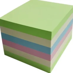 Notes LYRECO recycled 75x75mm sort. 6/fp