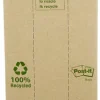 Notes POST-IT 100% recy 76x76 gul 16/fp