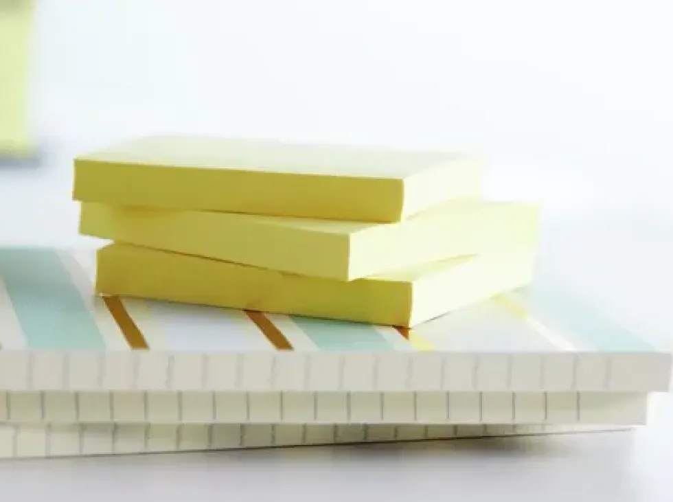Notes POST-IT 100% recy 76x76 gul 16/fp