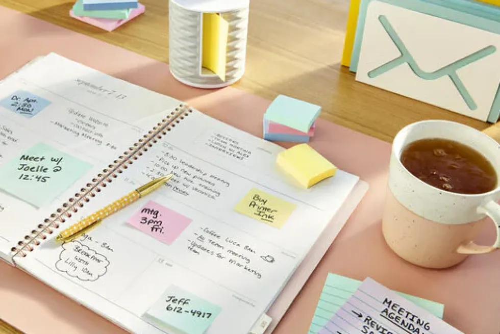 Notes POST-IT 100% recy 76x76 gul 16/fp