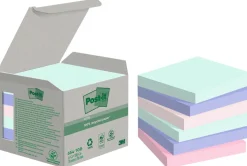 Notes POST-IT 100%recy 38x51 sort.f 6/fp