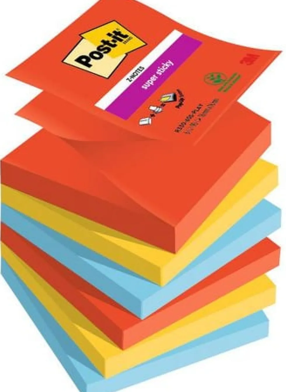 Notes POST-IT SS Z-b Playful 76x76 6/fp