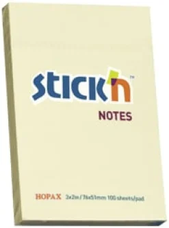 Notes STICK`N 51x76mm gul
