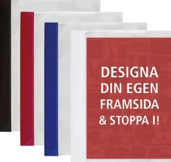 Offertmapp A4 Röd, med ficka, 25st
