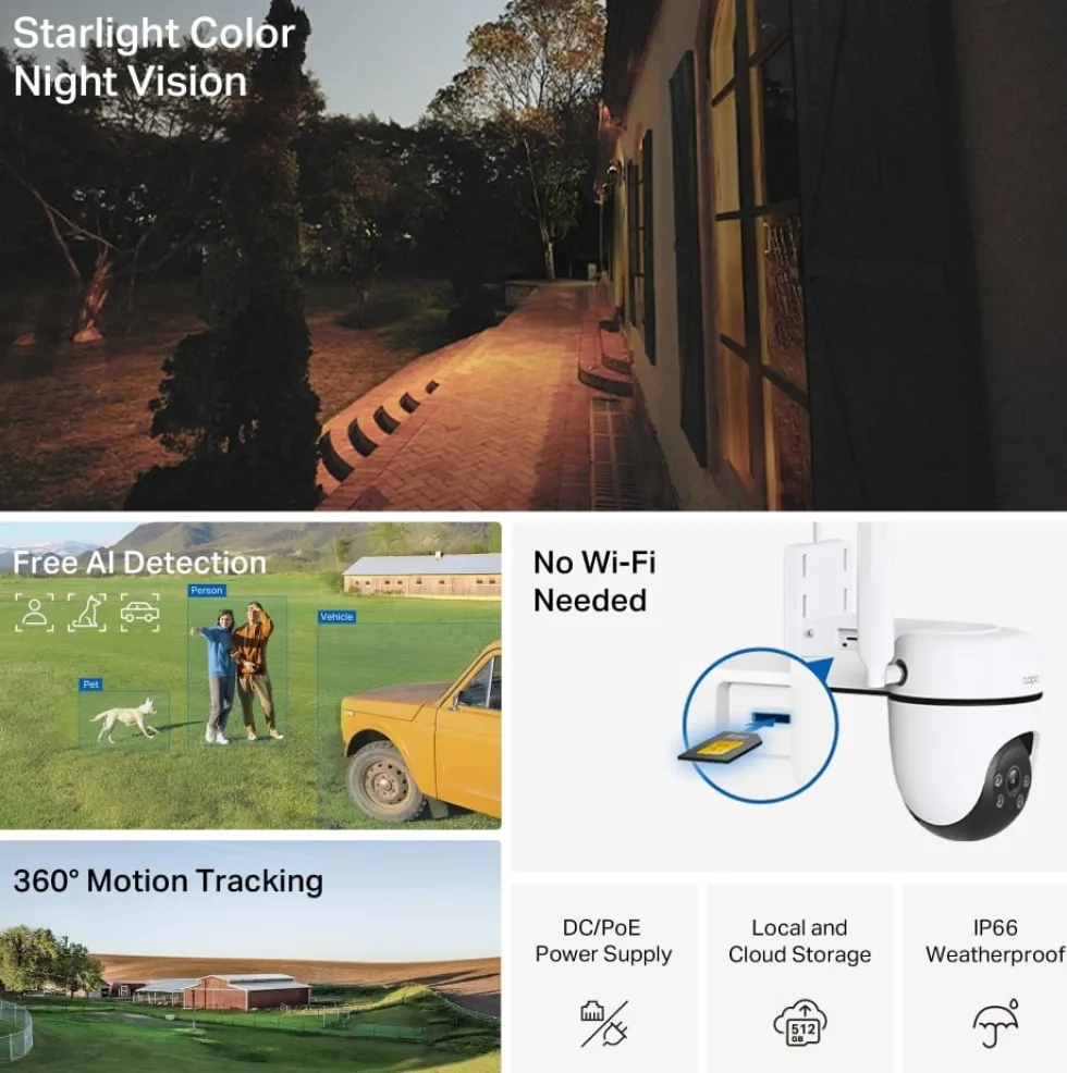 Outdoor Pan/Tilt 4G LTE Camera
