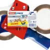 Packtejpshållare TESA + 2st packtejp brun, 50mm