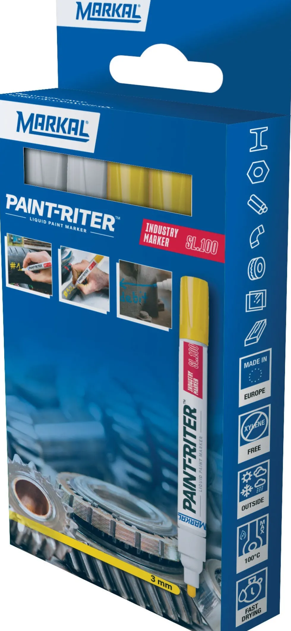 Paint-Riter ind. Sl100 Retail Pack (4)