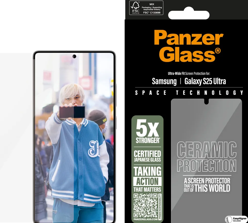 PANZERGLASS Ceramic Screen Protector Galaxy S25 Ultra UWF