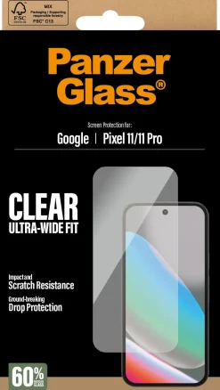 PanzerGlass Screen Protector Google Pixel 11 11 Pro Ultra-Wi