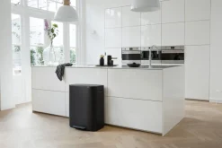 Papperskorg BRABANTIA Pedal Bo 2x30L Matt svart