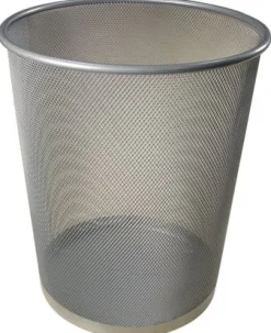 Papperskorg Nät Silver, metall, 15L