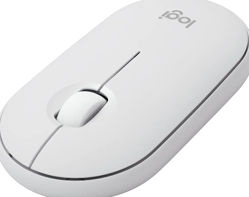 Pebble Mouse 2 M350s Wireless, Tonal White
