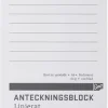Perforerade Block A6, linjerat, 100bl