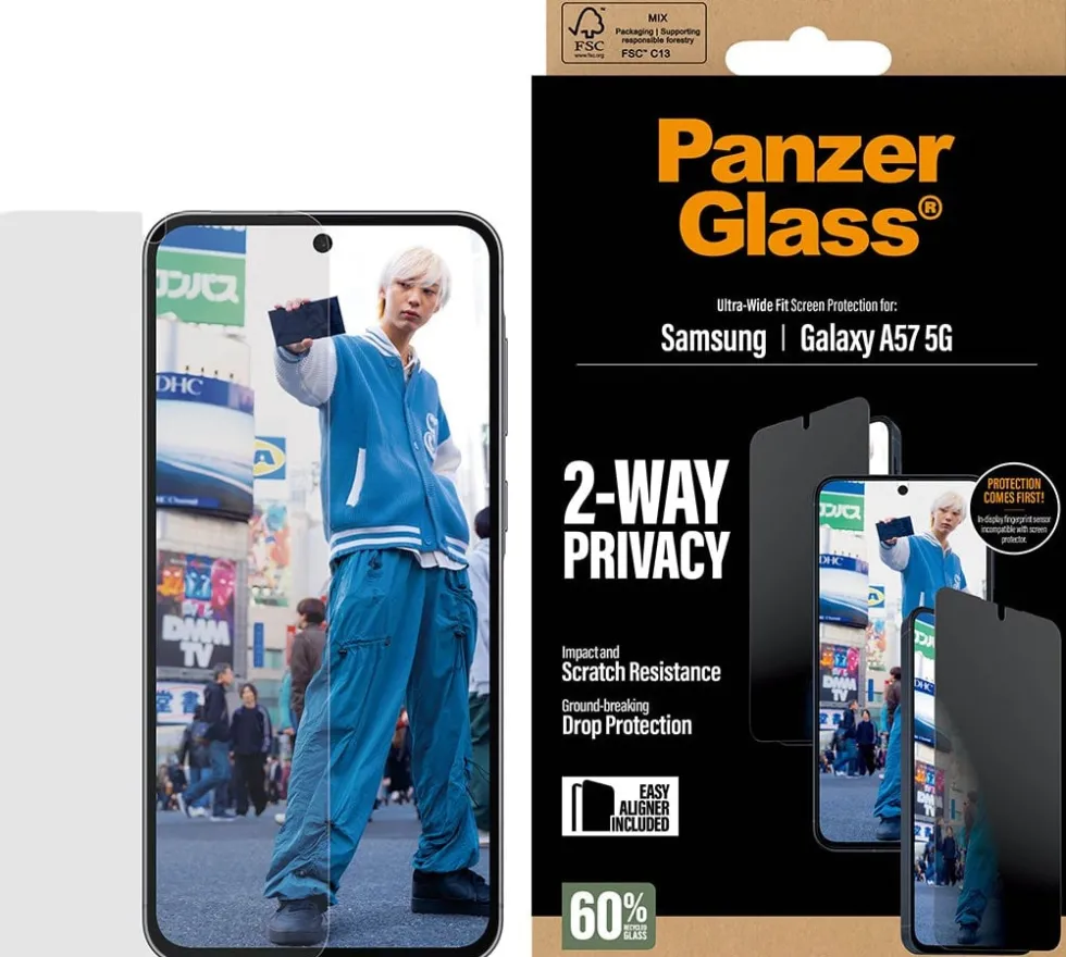 PG Privacy Screen Protector Galaxy A56 5G UWF w. EasyAligner