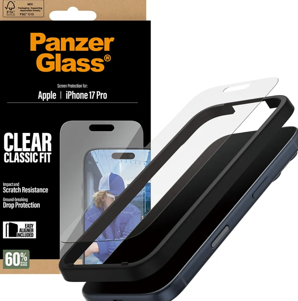 PG Screen Protector iPhone 17 Pro Classic Fit EasyAligner
