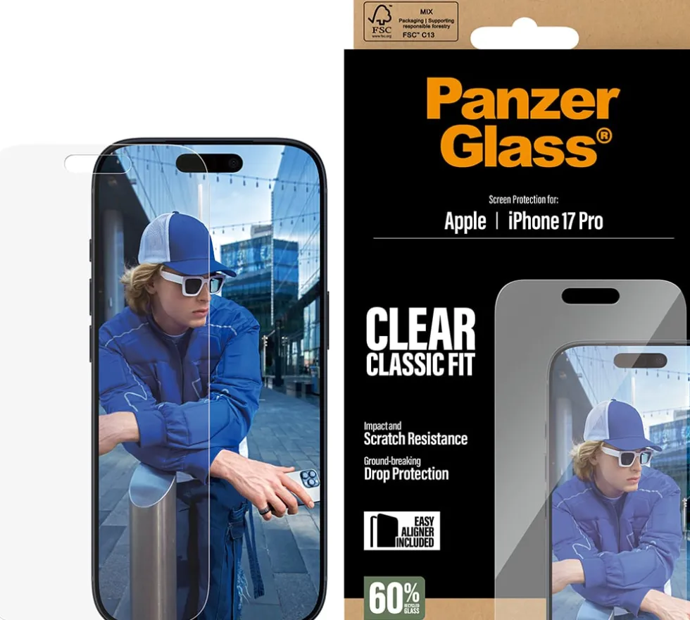 PG Screen Protector iPhone 17 Pro Classic Fit EasyAligner