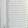 Plastregister A4 A-Ö vit