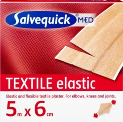 Plåster SALVEQUICK textil 5mx6cm