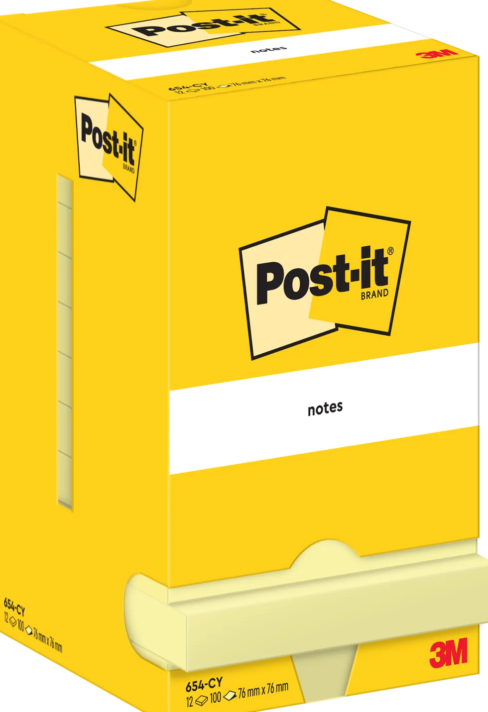 Post-it Notisar 76x76 gul (12)