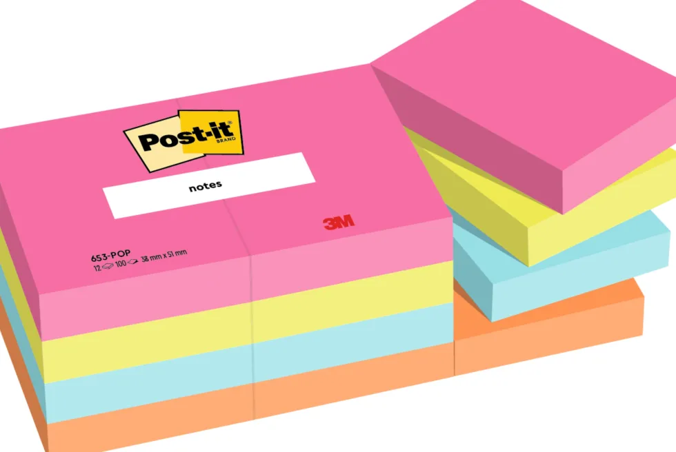 Post-it Poptimistic Cabin Pack 38x51 100sh (12)