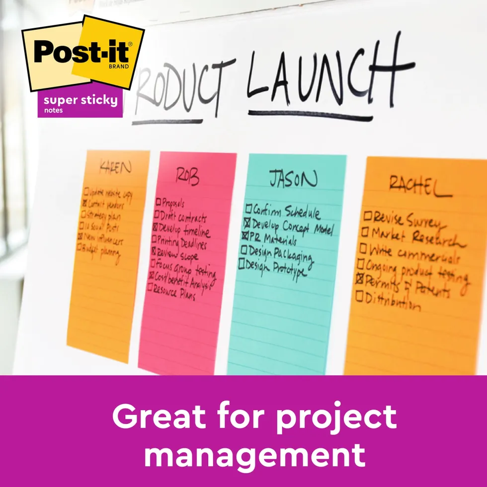 Post-it® Supersticky Bangkok Linjerad, 101x152, 3/FP