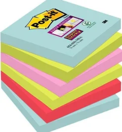 Post-it Supersticky Miami, 76x76mm, 6/FP