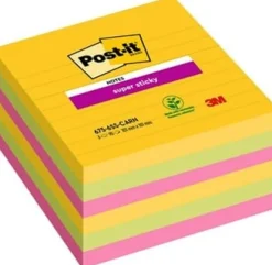 Post-it® Supersticky Notisar Rio, 101x101mm, 6/FP