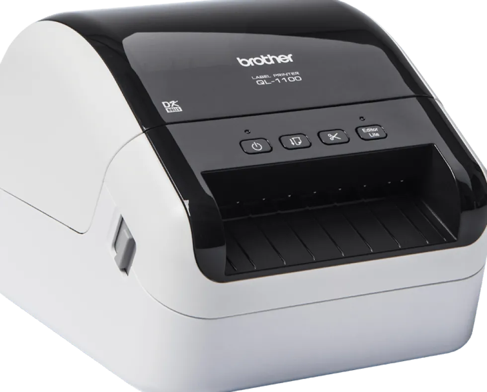 QL-1100C Bred etikettskrivare för adresslappar/streckkoder