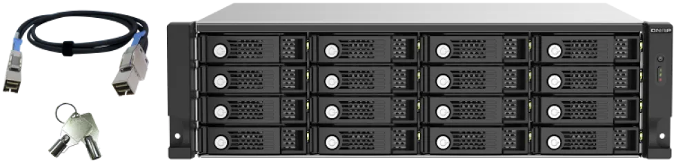 QNAP TL-R1620Sep-RP - Hårddiskarray - 16 fack (SATA-600 / SAS-3)