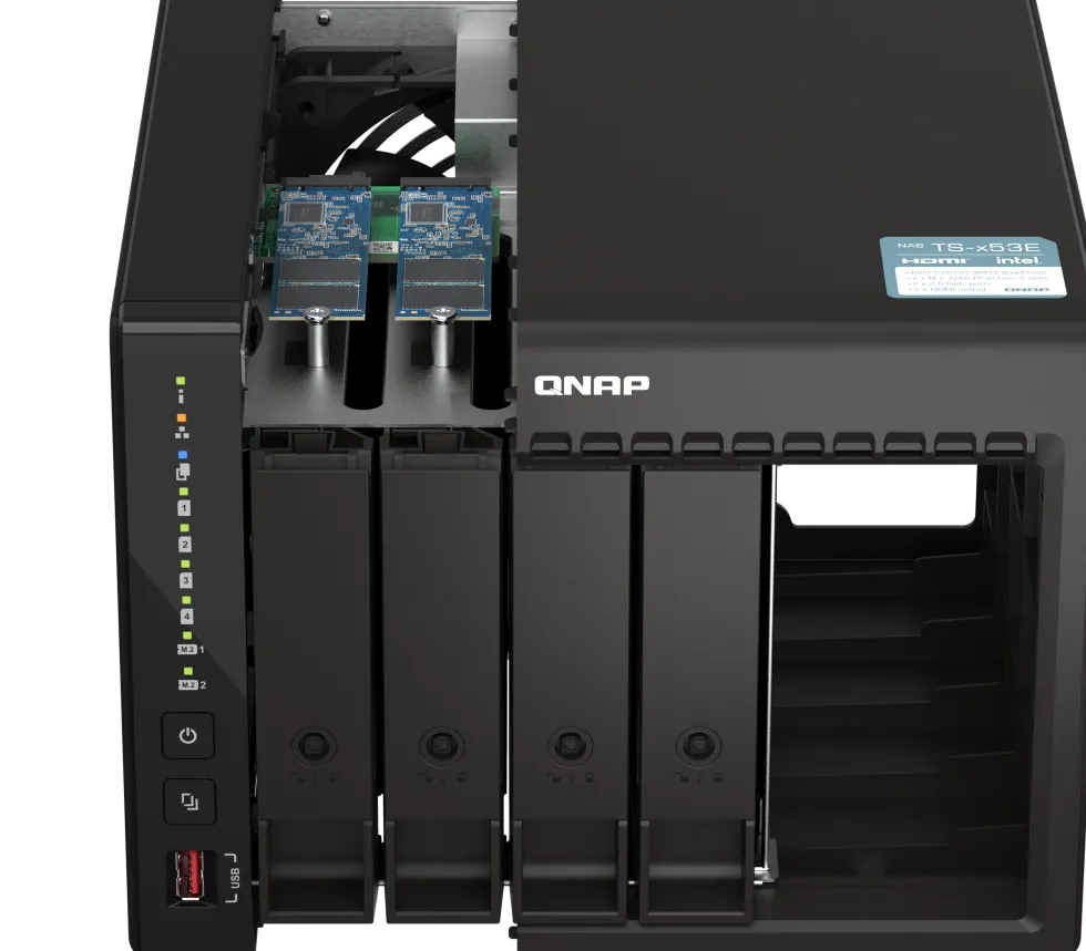 QNAP TS-453E - NAS-server - 4 fack - SATA 6Gb/s - RAID 0, 1, 5,