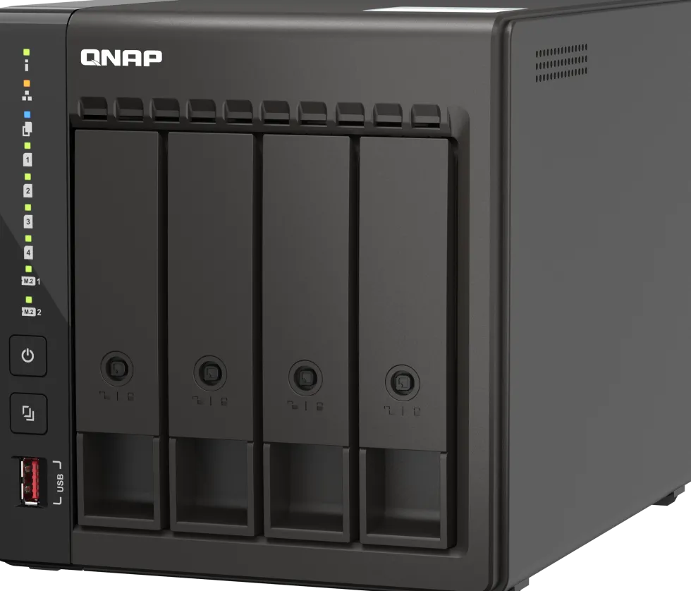QNAP TS-453E - NAS-server - 4 fack - SATA 6Gb/s - RAID 0, 1, 5,