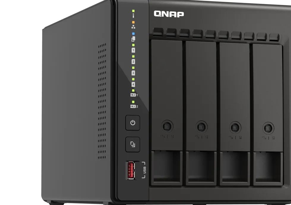 QNAP TS-453E - NAS-server - 4 fack - SATA 6Gb/s - RAID 0, 1, 5,
