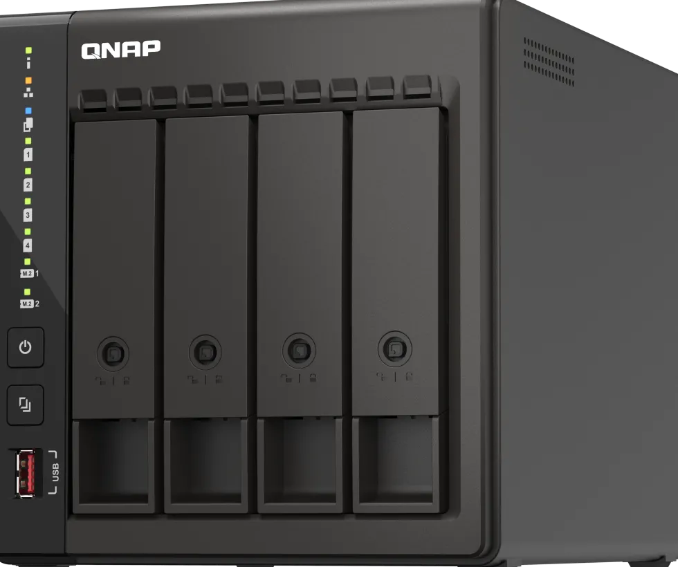 QNAP TS-453E - NAS-server - 4 fack - SATA 6Gb/s - RAID 0, 1, 5,